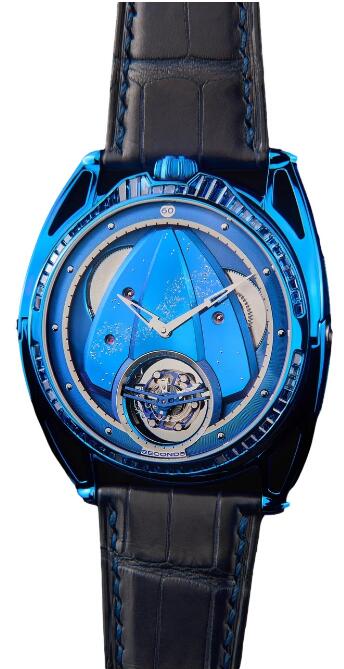 De Bethune DB28XP Kind of Blue Tourbillon Sapphire DB28XPTJB Replica Watch
